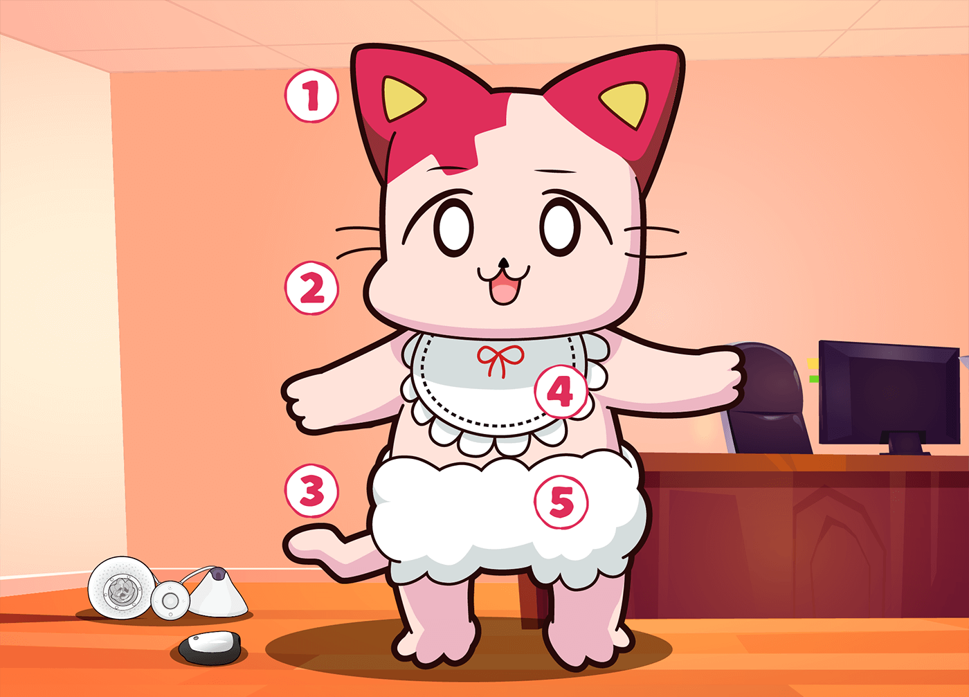 フェスにゃんのボディのひみつ