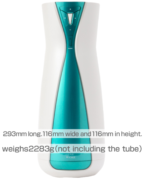 Total Length11.6cm × Total Width11.6cm × Height 29.3.cm / Mass 1410g (Except masturbators)